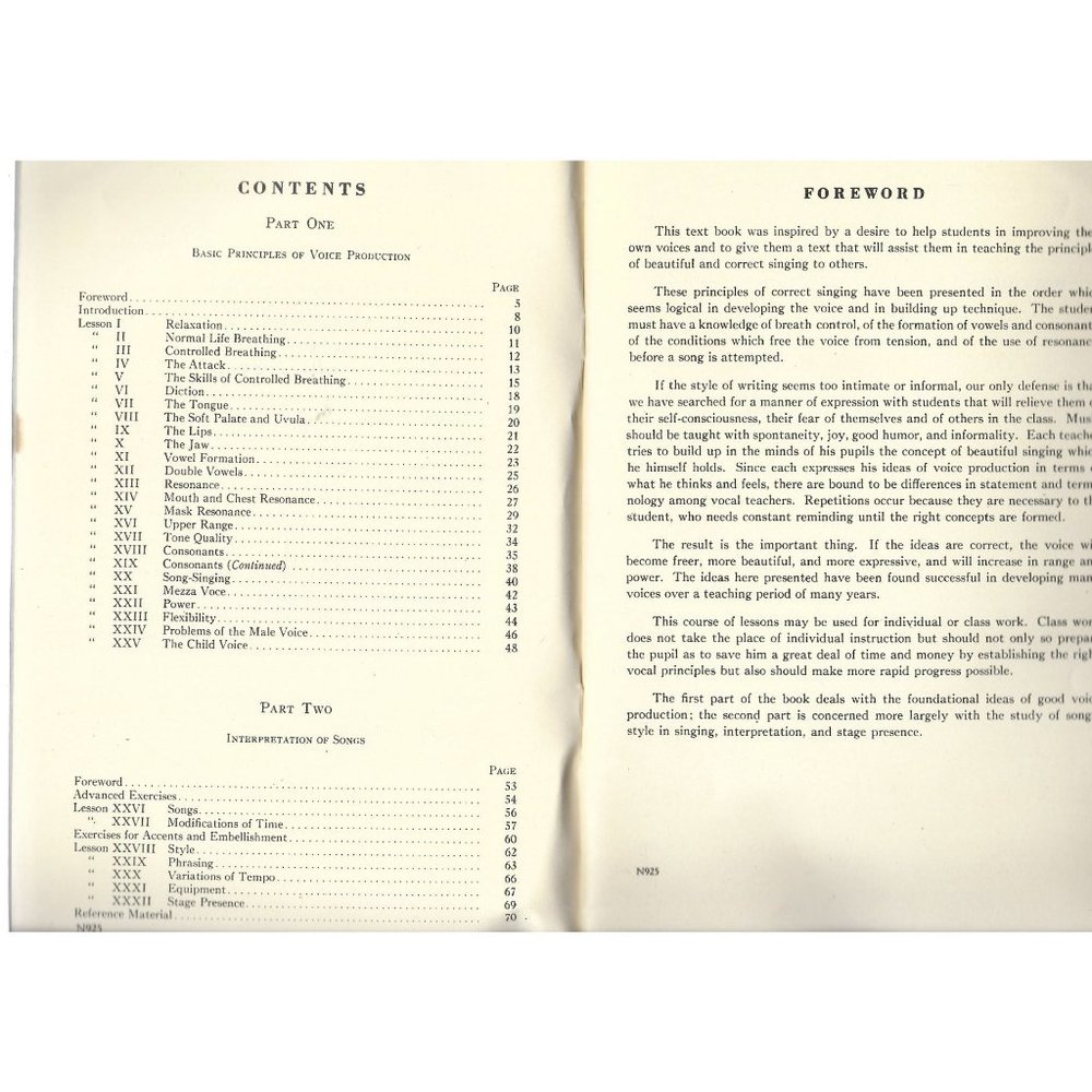 Simplified Vocal Training Nicoll Dennis Fischer Softcover 1940 - Picture 4 of 5